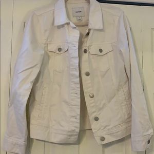 Old navy white jean jacket
